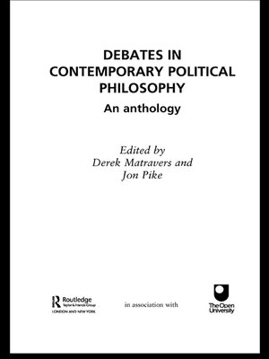 cover image of Debates in Contemporary Political Philosophy